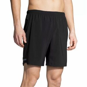 Brooks Shorts - Brooks Mens Sherpa 7" 2-in-1 Black Running Shorts Brooks Shorts - Brooks Mens Sherpa 7" 2-in-1 Black Running Shorts
